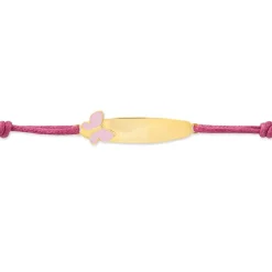 Bracelet Identité Helee Papillon Or Jaune