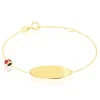 Bracelet Identité Holden Coccinelle Or Jaune