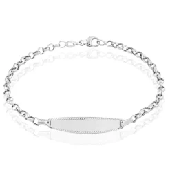 Bracelet Identité Marcel Or Blanc