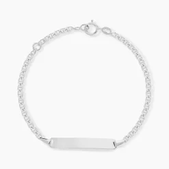 Bracelet Identité Shanah Or Blanc