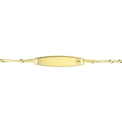 Bracelet Identite Bebe Or Jaune Ericka