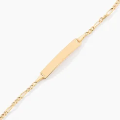 Bracelet Identite Bebe Or Jaune Bartolomee