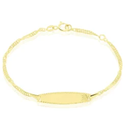 Bracelet Identite Bebe Or Jaune Eowyn