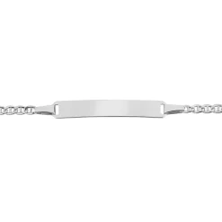Bracelet Identite Bebe Or Blanc Faniela
