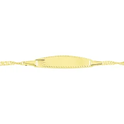 Bracelet Identite Bebe Or Jaune Eowyn