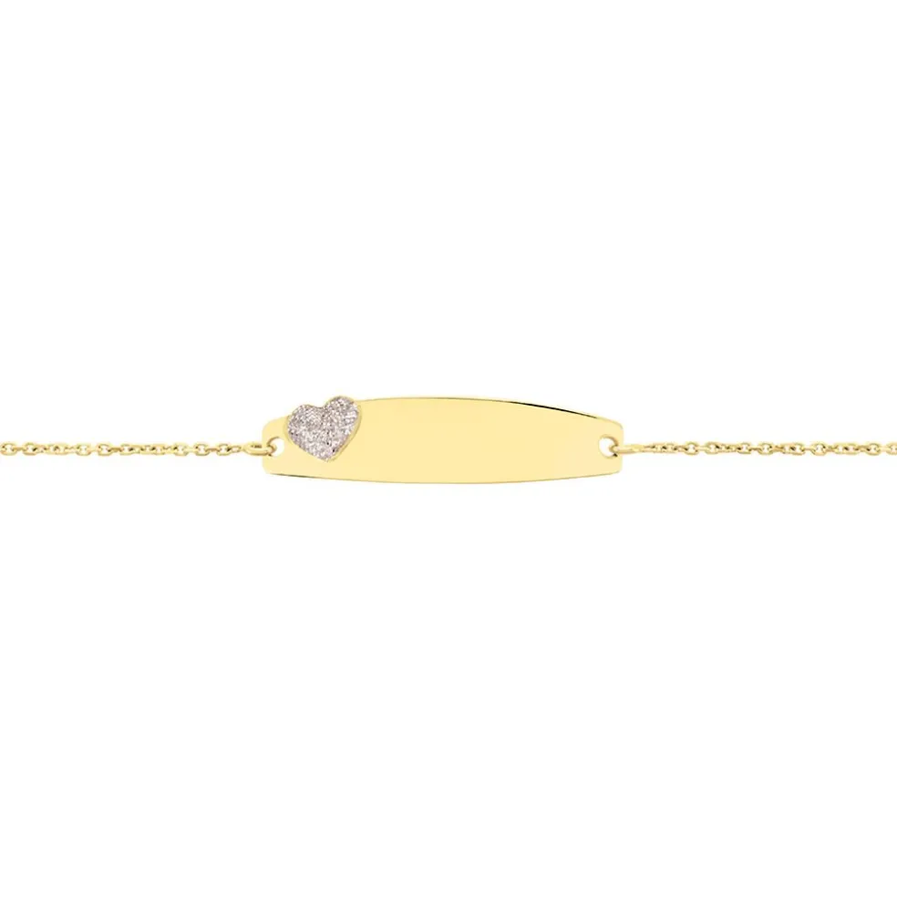 Bracelet Identitée Marcel Or Jaune