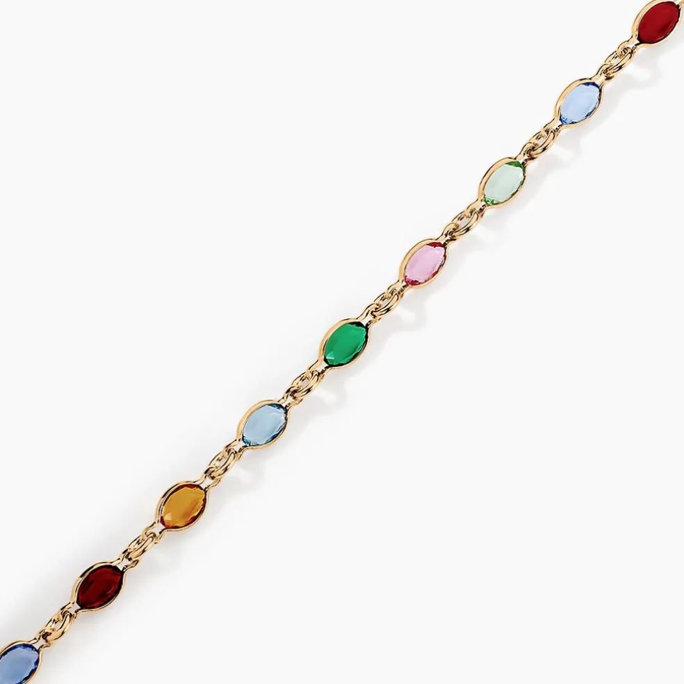 Bracelet Ilvaae Plaqué Or Jaune Pierre De Synthese