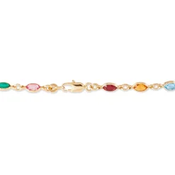 Bracelet Ilvaae Plaqué Or Jaune Pierre De Synthese