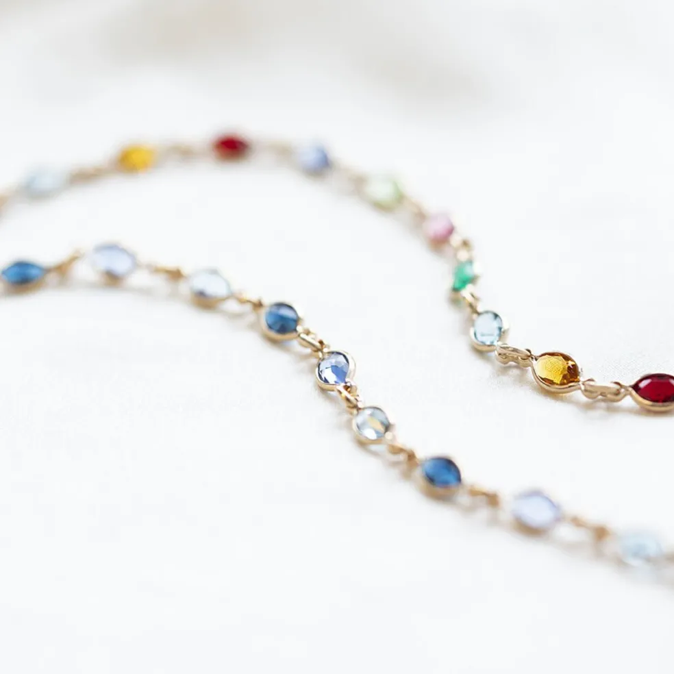 Bracelet Ilvaae Plaqué Or Jaune Pierre De Synthese