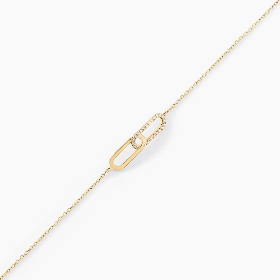 Bracelet Infinite Love Or Jaune Diamant