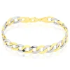 Bracelet Iris Or Bicolore Maille Gourmette