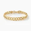 Bracelet Iris Or Jaune Maille Gourmette