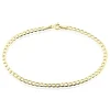 Bracelet Iris Or Jaune Maille Gourmette