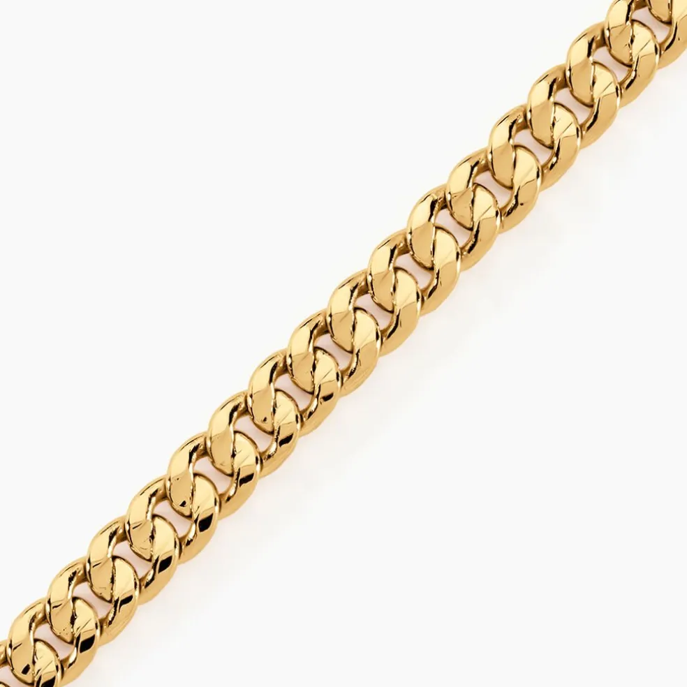 Bracelet Iris Or Jaune Maille Gourmette