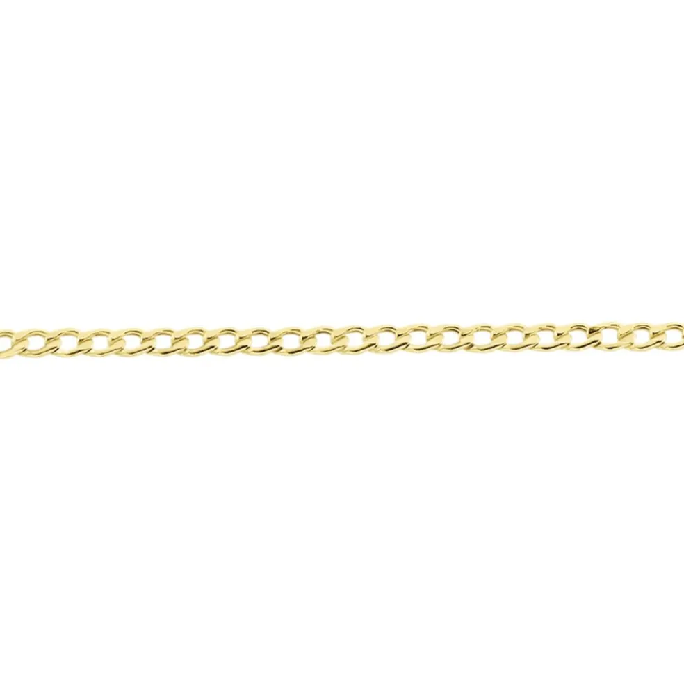 Bracelet Iris Or Jaune Maille Gourmette