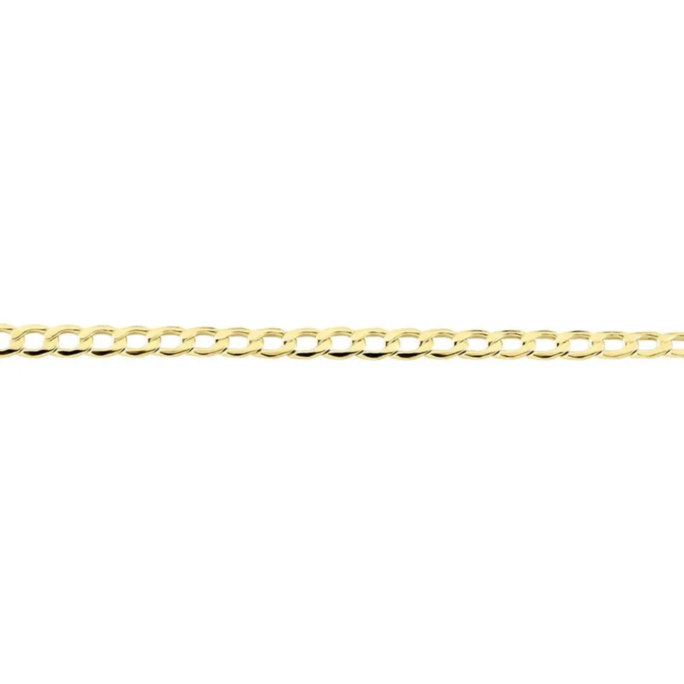 Bracelet Iris Or Jaune Maille Gourmette