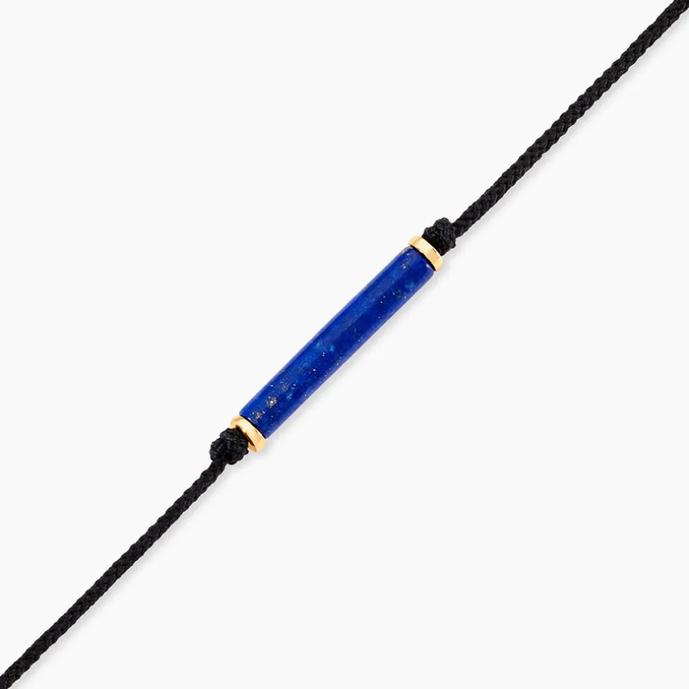 Bracelet Irving Or Jaune Lapis Lazuli