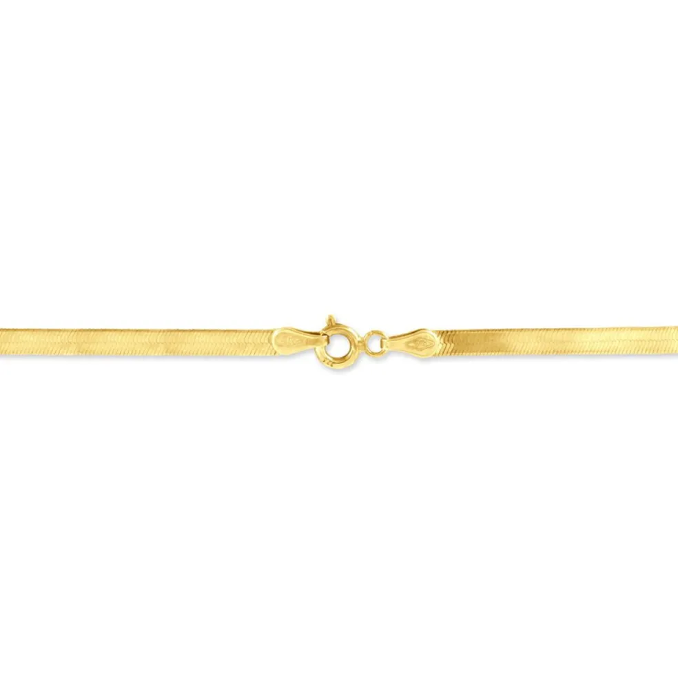 Bracelet Ivria Maille Heringbone Or Jaune