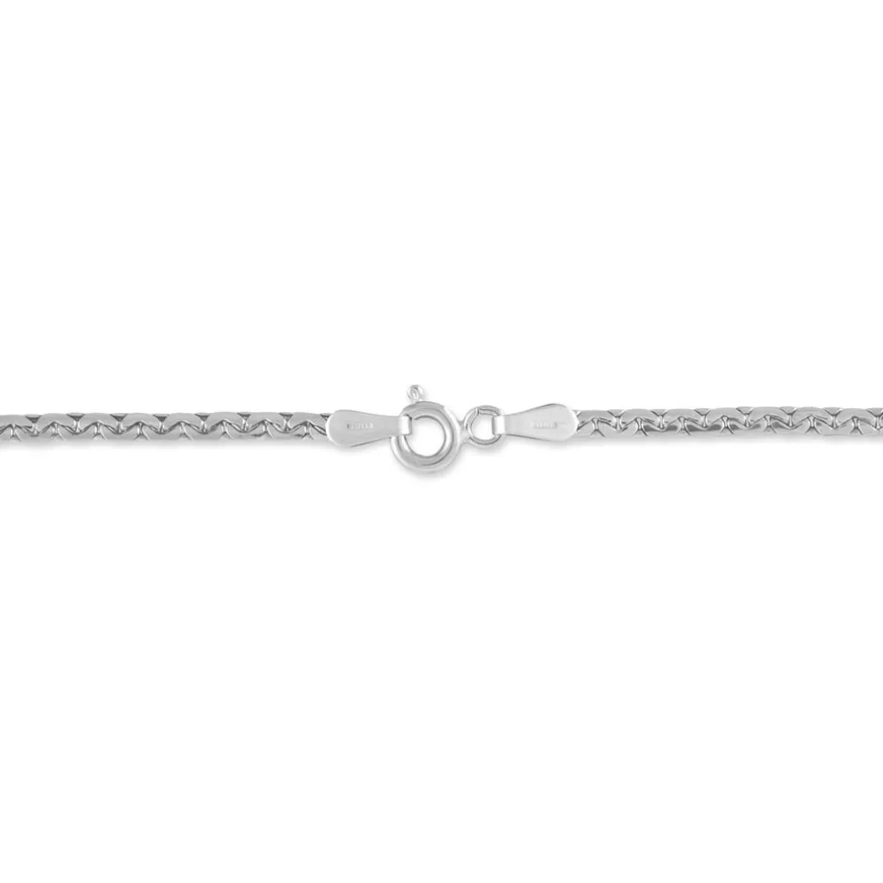 Bracelet Ivy Maille Haricot Or Blanc