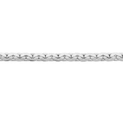 Bracelet Ivy Maille Haricot Or Blanc