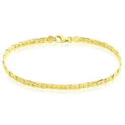 Bracelet Ivy Maille Haricot Or Jaune