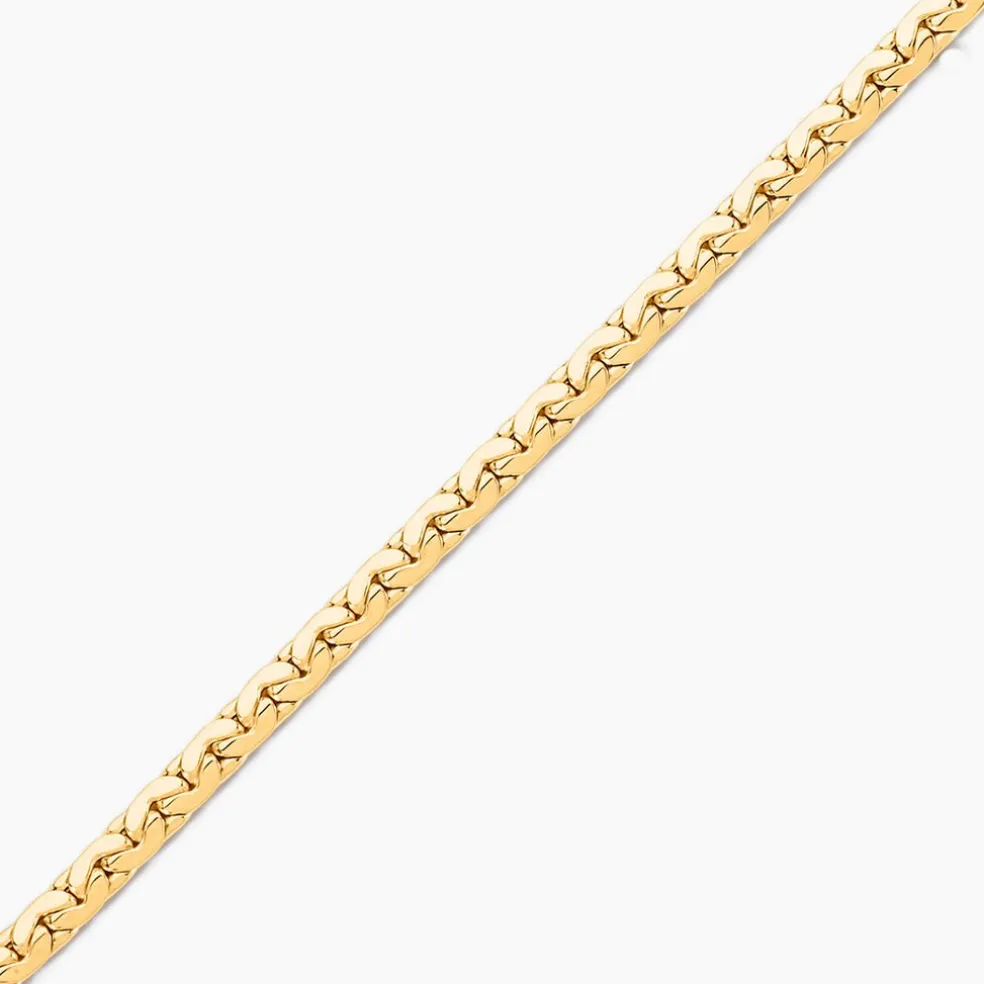 Bracelet Ivy Maille Haricot Or Jaune