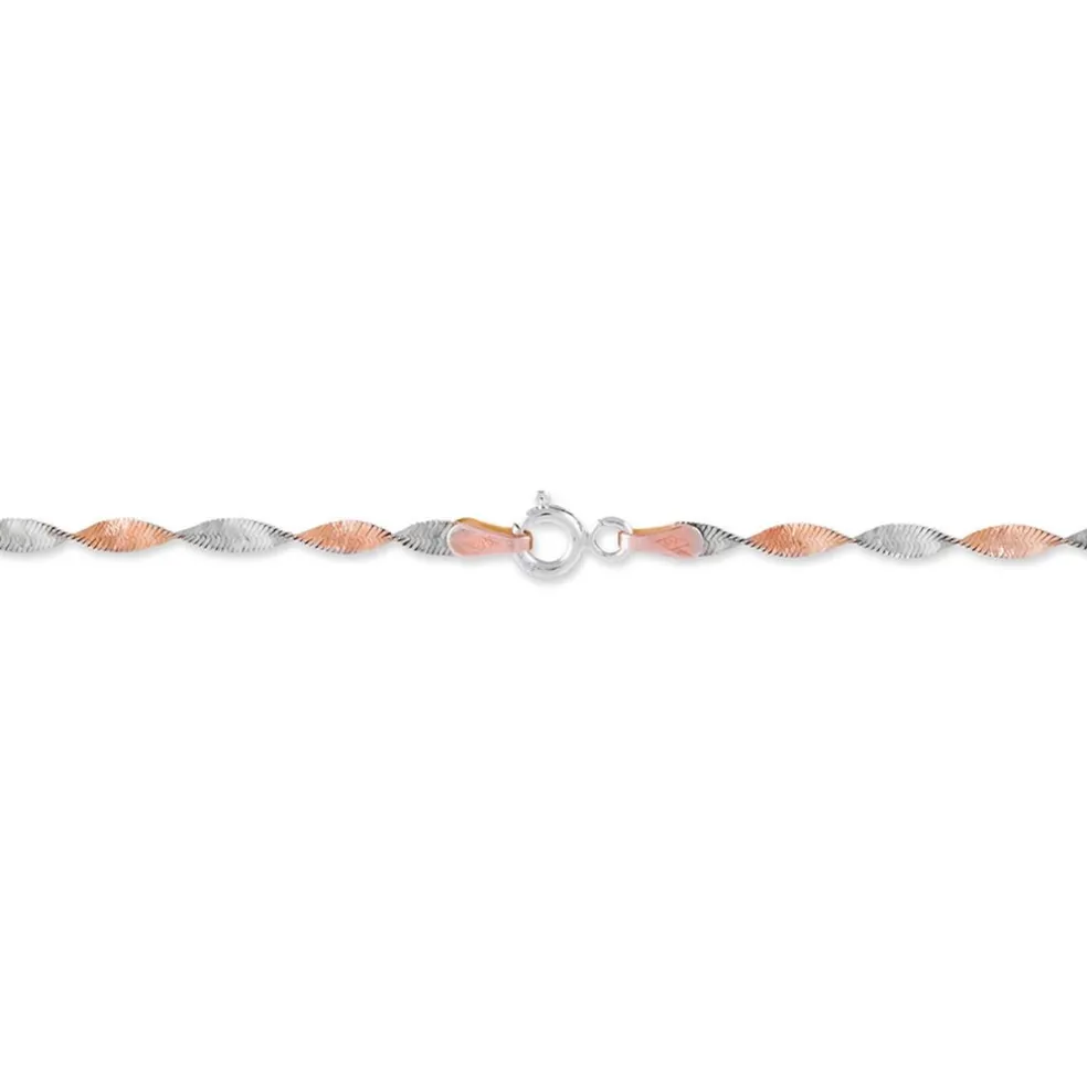 Bracelet Izar Torsadee Or Bicolore
