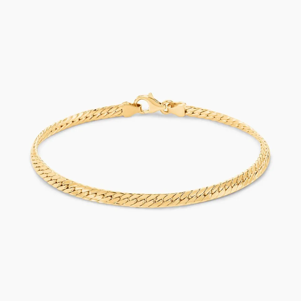 Bracelet Izel Maille Anglaise Or Jaune
