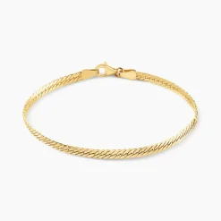Bracelet Izel Maille Anglaise Or Jaune