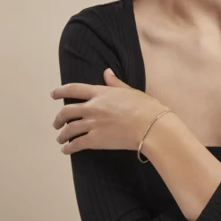 Bracelet Izel Maille Anglaise Or Jaune