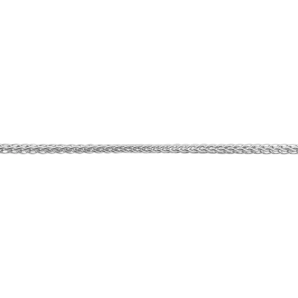 Bracelet Jany Maille Palmier Or Blanc