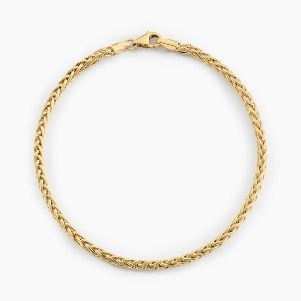 Bracelet Jany Maille Palmier Or Jaune