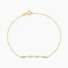 Bracelet Jardin Secret Or Jaune Topaze Oxyde De Zirconium