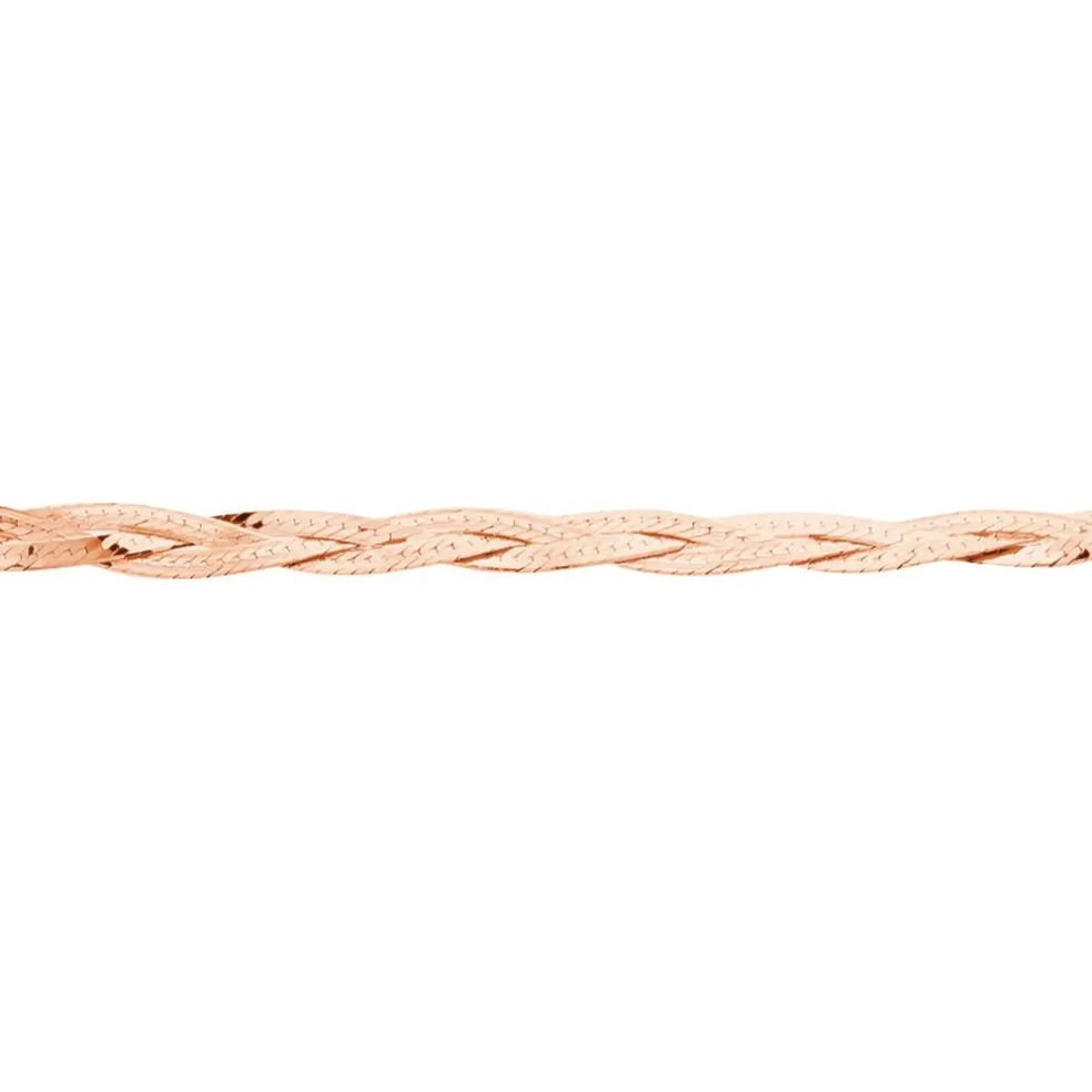 Bracelet Jasmin Tresse Or Rose