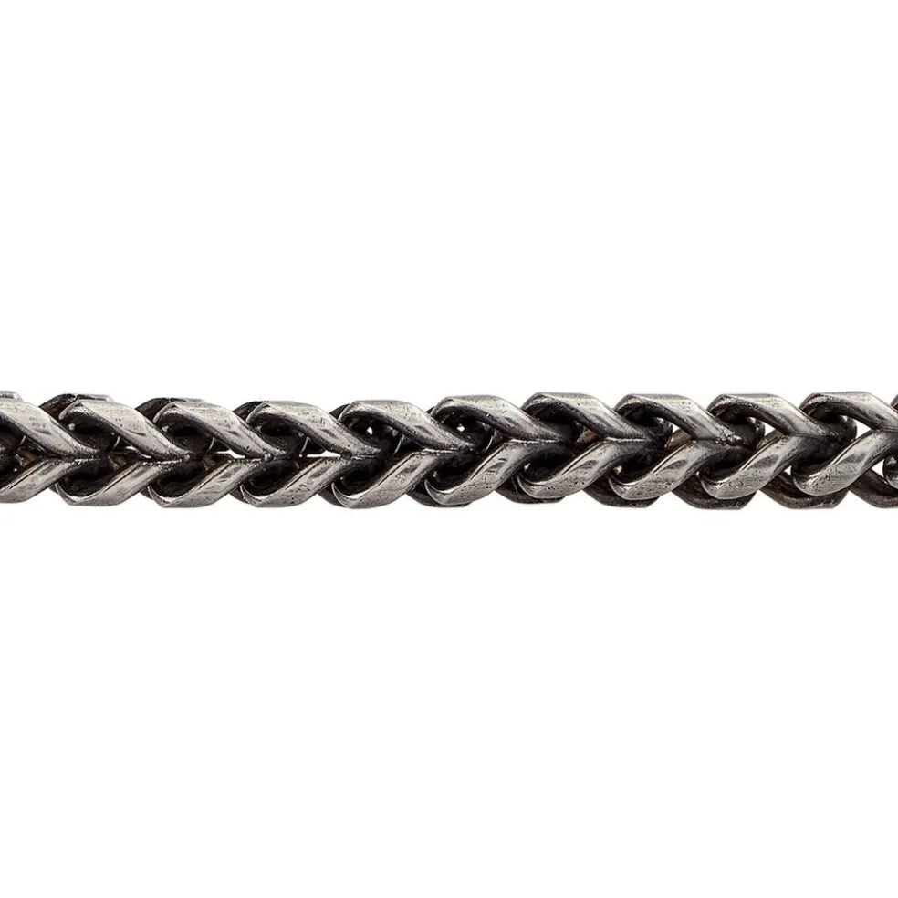 Bracelet Jasone Maille Franco Acier Gris