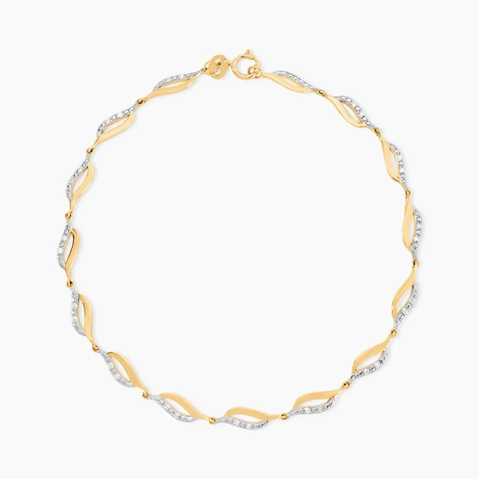 Bracelet Jaumet Or Jaune Diamant