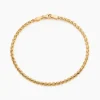 Bracelet Jayna Maille Palmier Or Jaune