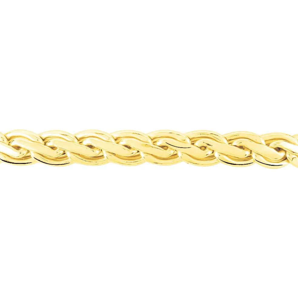 Bracelet Jayna Maille Palmier Or Jaune