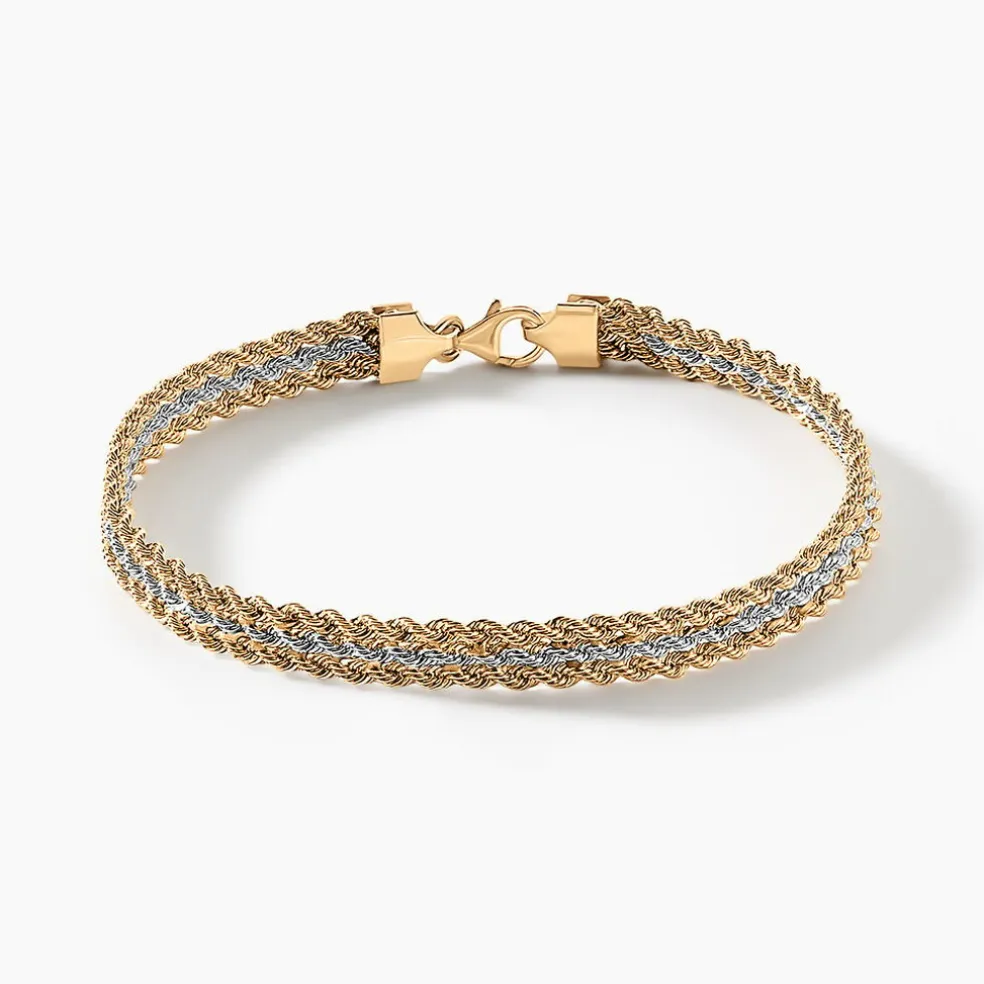 Bracelet Jerry 3 Or Bicolore