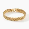 Bracelet Jerry Maille Corde 4 Rangs Or Jaune