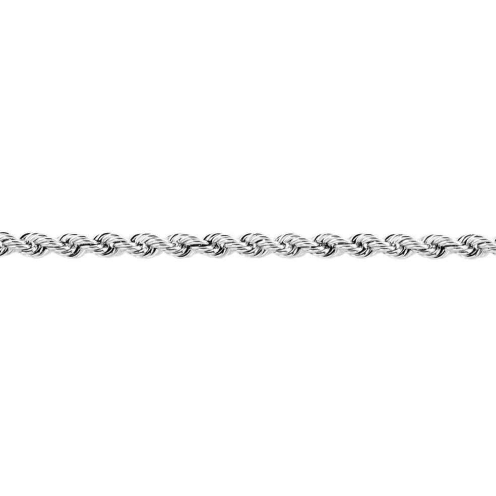 Bracelet Jerry Maille Corde Or Blanc