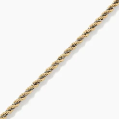 Bracelet Jerryenne Maille Corde Et Venitienne Or Bicolore