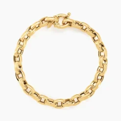 Bracelet Jodie Maille Jaseron Godronne Or Jaune