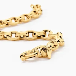 Bracelet Jodie Maille Jaseron Godronne Or Jaune