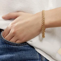 Bracelet Joline Maille Russe Or Jaune