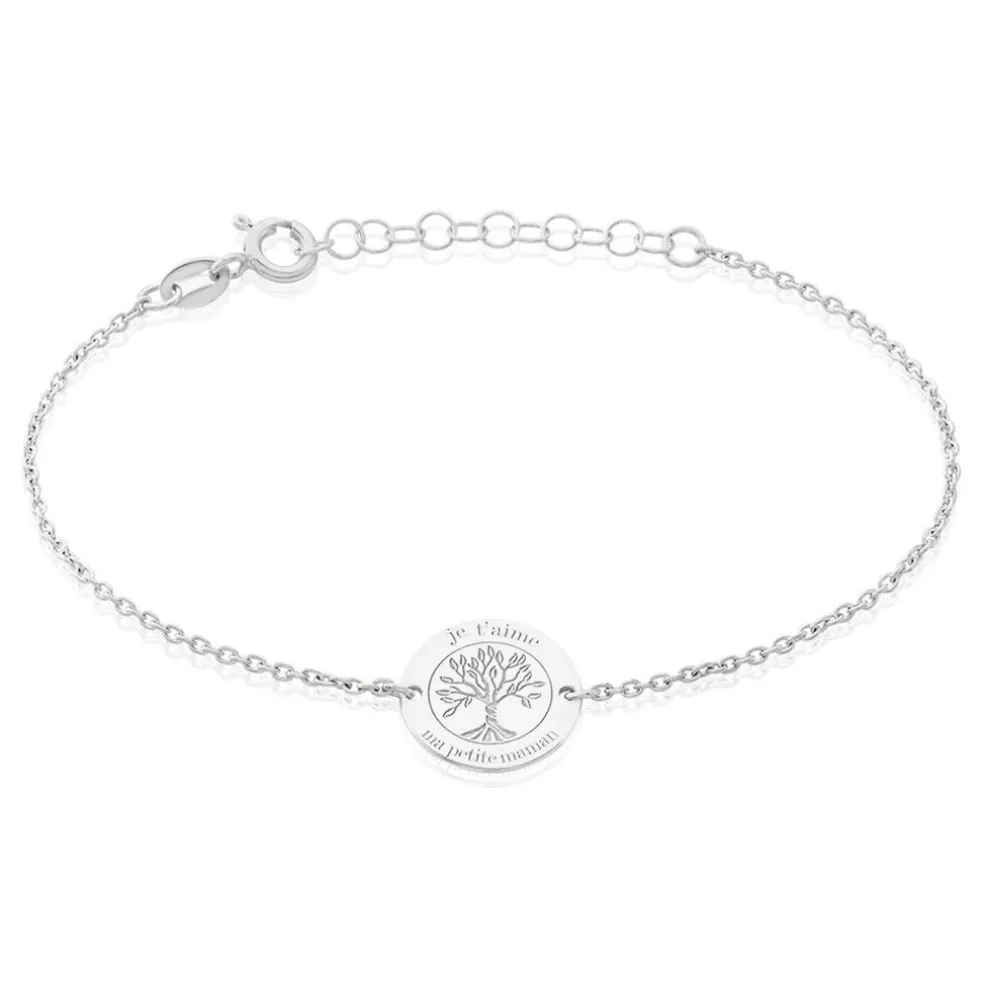 Bracelet Jollene Argent Blanc