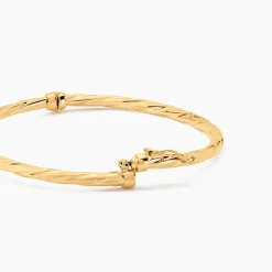 Bracelet Jonc Anaisaae Torsade Or Jaune