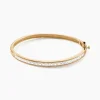 Bracelet Jonc Frieda Plaqué Or Jaune Oxyde De Zirconium