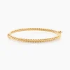 Bracelet Jonc Fritzi Torsade Or Jaune