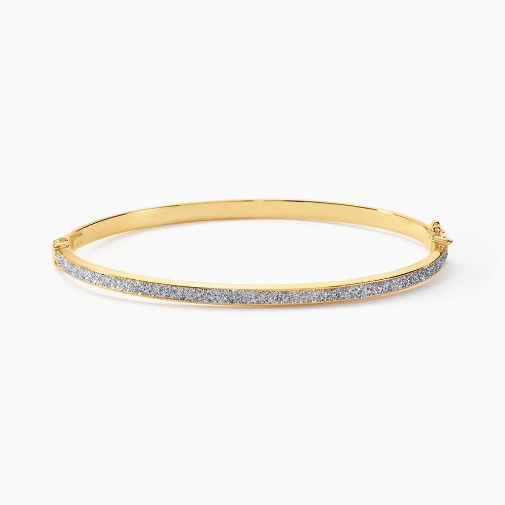 Bracelet Jonc Karama Or Bicolore